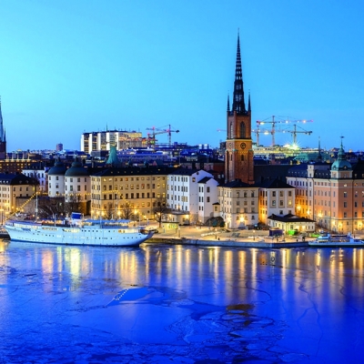 Calendar cu imagini Europe by Night, 31.5 x 48 cm, 12 file, 2026